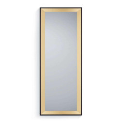Καθρέπτης Τοίχου Bianka 1610280 50x150cm Gold-Black Mirrors & More Mdf