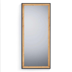Καθρέπτης Τοίχου Bianka 1610398 70x170cm Natural-Black Mirrors & More Mdf