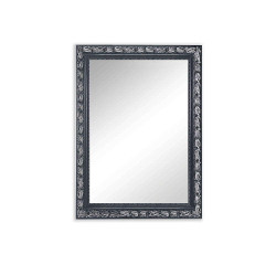 Καθρέπτης Τοίχου Sonja 1070196 55x70cm Black-Silver Mirrors & More Ξύλο