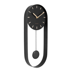 Ρολόι Τοίχου Εκκρεμές Charm KA5822BK 20x4,8x50cm Black Karlsson Ατσάλι
