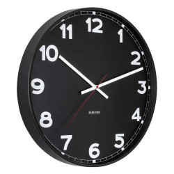 Ρολόι Τοίχου New Classic KA5847BK Φ40,6cm Black Karlsson Μέταλλο