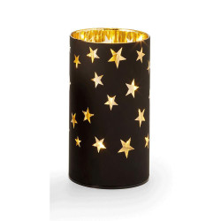 Κηροπήγιο Για Ρεσώ Led  Star 239008 15,9cm Black-Gold Black Phillipi Μέταλλο