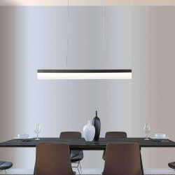 Φωτιστικό Οροφής-Ράγα Linear 2178 120x30/120cm 30W Black Sikrea