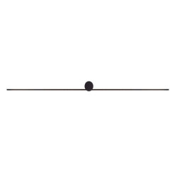 Φωτιστικό Τοίχου- Απλίκα Pin Led L 8130 121x6,5cm 1x15W Black Nowodvorski Αλουμίνιο,PC