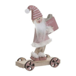 Διακοσμητικός Άγιος Βασίλης Με Δώρο 2-70-126-0070 14x5x23cm Pink Inart
