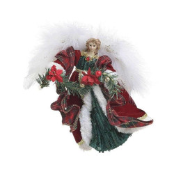 Διακοσμητικός Χριστουγεννιάτικος Άγγελος 2-70-295-0027 30cm Multi Inart Πολυέστερ