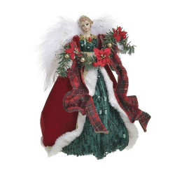 Διακοσμητικός Χριστουγεννιάτικος Άγγελος 2-70-295-0029 36cm Multi Inart Πολυέστερ