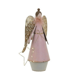 Διακοσμητικός Άγγελος Led 2-70-822-0051 11x9x24cm Pink-Multi Inart