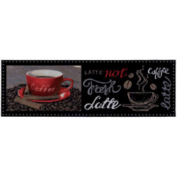 Χαλάκι Κουζίνας Cook & Wash 315 Coffee Latte Black-Red Sdim 50Χ150 Polyamide