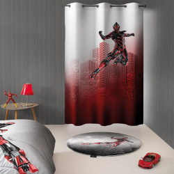Κουρτίνα Παιδική Bionic Grey-Red Saint Clair 160x240 cm 160x240cm 100% Microfiber