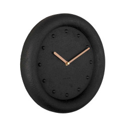 Ρολόι Τοίχου Petra KA5717BK 30x4,3cm Black Present Time Πολυρεσίνη