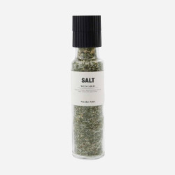 Μύλος Μπαχαρικών Με Μείγμα Salt&Wild Garlic 104981036 Clear-Black Nicolas Vahé