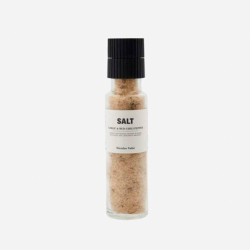 Μύλος Μπαχαρικών Με Μείγμα Salt,Garlic&Red Pepper 104981001 325gr Clear-Black Nicolas Vahé