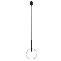 Φωτιστικό Οροφής Sphere M 7848 E27 40W Black-Clear Nowodvorski