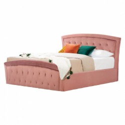 Κρεβάτι Odelia HM581.02 185x212x113cm Με Αποθηκευτικό Χώρο Apple Για Στρώμα 160Χ200cm Apple Διπλό Ξύλο,Ύφασμα