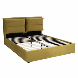 Κρεβάτι Royalty HM563.13 175x213x108 Για Στρώμα 160Χ200 Olive Υπέρδιπλο Mdf
