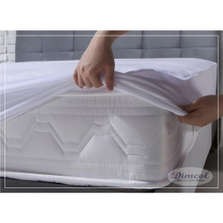 Κάλυμμα Στρώματος Βρεφικό Αδιάβροχο Με Με Φούστα White DimCol 70x160cm 100% Βαμβάκι