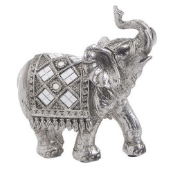 Διακοσμητικός Ελέφαντας 3-70-547-0773 12x5x13cm Silver Inart Πολυρεσίνη