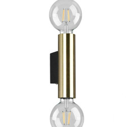 Φωτιστικό Τοίχου - Απλίκα Vannes R20182008 2xE27 40W 5x18cm Brass Mat RL Lighting Μέταλλο