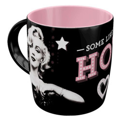Κούπα Marilyn-Some Like It Hot Celebrities 43056 Κεραμική 8,5x9cm 330ml Black-Pink Nostalgic Κεραμικό