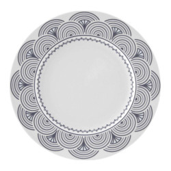 Πιάτο Ρηχό Στρογγυλό Antigoni 1181810 Φ27cm White-Grey Ionia Πορσελάνη