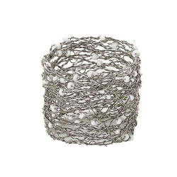 Δαχτυλίδι Πετσέτας YRA103K6 5cm Silver Espiel Μέταλλο
