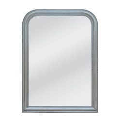 Καθρέπτης Τοίχου Louis 11-0365 64xH90cm Antique Silver Ξύλο