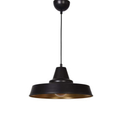 Φωτιστικό Οροφής Καμπάνα 835-92-112 42cm E27 Black-Gold