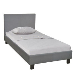 Κρεβάτι Wilton Ε8060,F2 97x203x89cm Για Στρώμα 90x190cm Grey Μονό Ξύλο,Ύφασμα