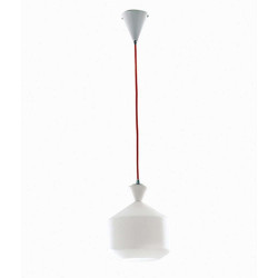 Φωτιστικό Οροφής Sugar I-SUGAR-C 1xE27 Led Φ20cm 120cm White Luce Ambiente Design Γυαλί