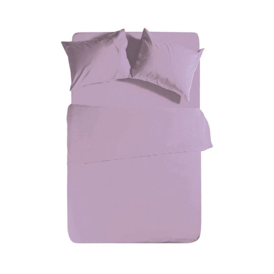 Σεντόνι Basic Με Λάστιχο Lavender Nef-Nef King Size 180x235cm 100% Βαμβάκι