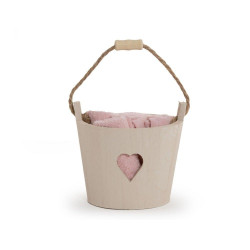 Λαβέτες Heart Basket (Σετ 5τμχ) Pink Nef-Nef Σετ Πετσέτες 30x30cm 100% Βαμβάκι