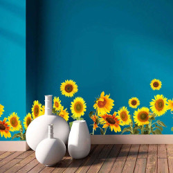 Αυτοκόλλητες Μπορντούρες Βινυλίου Sunflower 53001 198x30cm Yellow Ango Βινύλιο