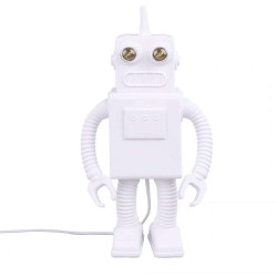 Φωτιστικό Επιτραπέζιο Robot 14710 21x12,5x40,5cm E14 White Seletti