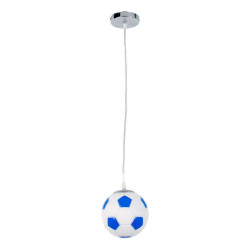 Φωτιστικό Οροφής Παιδικό Football 00644 1xΕ27 Φ15x18cm Ciel-White GloboStar