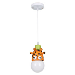 Φωτιστικό Οροφής Παιδικό Giraffe 00638 1xΕ27 12x10,5x13,5cm White-Orange GloboStar