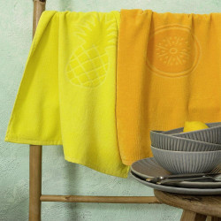 Πετσέτες Κουζίνας Exotic (Σετ 2τμχ) Yellow-Orange Nima 50x70cm 100% Βαμβάκι