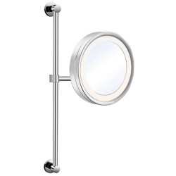 Μεγεθυντικός Καθρέπτης Μπάνιου Με Φως Hotel HY-1528 21,5x21,5cm White Karag Γυαλί
