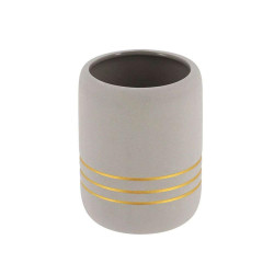 Ποτήρι Μπάνιου 06.61100180 Grey-Gold Plastona Κεραμικό