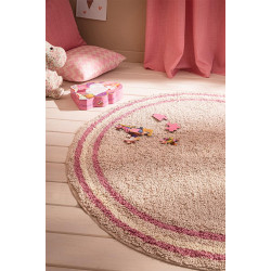 Χαλί Παιδικό Blissful 152/ 17 Beige-Apple Pink Gofis Home 120X120cm Round