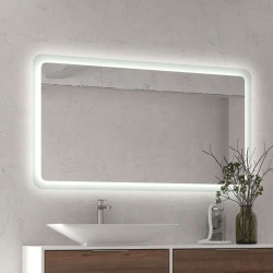 Καθρέπτης Μπάνιου Με Φωτισμό Led Adel 120x80cm Clear Karag Γυαλί