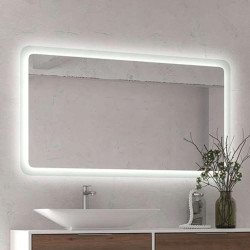 Καθρέπτης Μπάνιου Με Φωτισμό Led Adel ADEL140 140x80cm Clear Karag Γυαλί
