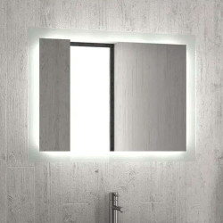 Καθρέπτης Μπάνιου Με Φωτισμό Mir01 MIR01-11 50x80cm Clear Karag Γυαλί