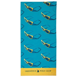 Πετσέτα Θαλάσσης Παιδική 3720 Blue-Yellow Greenwich Polo Club Θαλάσσης 70x140cm 100% Βαμβάκι