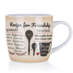 Κούπα Recipe For Friendship BQ60221903 310ml Multi Banquet Κεραμικό