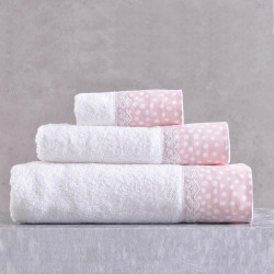 Πετσέτες Παιδικές Cute (Σετ 2τμχ) Pink Ρυθμός Σετ Πετσέτες 70x140cm 100% Βαμβάκι