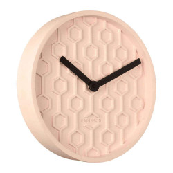 Ρολόι Τοίχου Honeycomb KA5869PI 31x5cm Pink Karlsson Τσιμέντο
