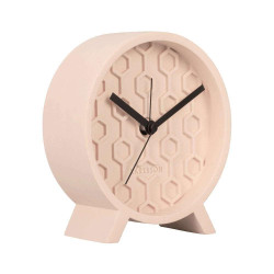 Ρολόι Επιτραπέζιο - Ξυπνητήρι Honeycomb KA5870PI 13x6x15cm Pink Karlsson Τσιμέντο