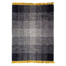 Χαλί Urban Cotton Kilim Tessa Black-Gold Royal Carpet 070x140cm
