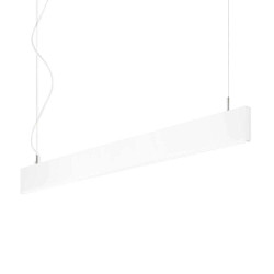 Φωτιστικό Οροφής-Ράγα Linus 241968 120x13/159,5x2cm LED 34W 3000K White Ideal Lux